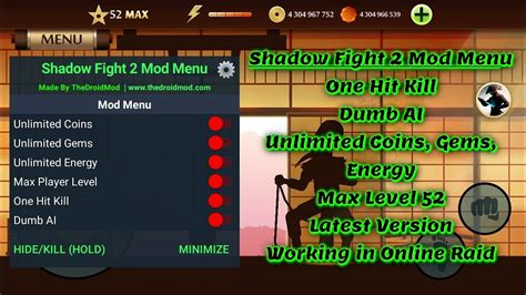 shadow fight 2 one hit kill mod menu|Shadow Fight 2 MOD APK v2.37.0 Unlimited Everything/Max .